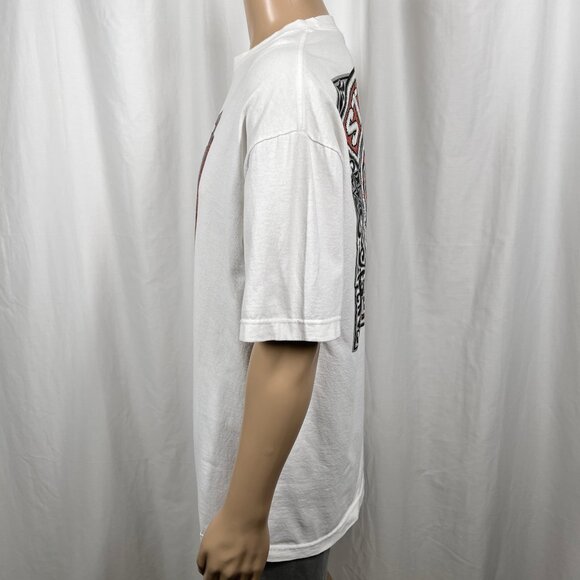 Hot Leathers Men's XL White Orange 2016 Sturgis Bike Week Skull Graphic T-Shirt - Picture 3 of 7